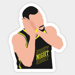 stephen curry night night celebration Sticker